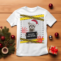 Christmas T Shirt Dear Santa I Can Explain Funny Raccoon Lover - Wonder Print Shop