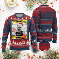 Funny Xmas Raccoon Ugly Christmas Sweater Dear Santa I Can Explain - Wonder Print Shop