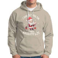 Christmas Hoodie I Can Get You On The Naughty List Cute Santa - Wonder Print Shop