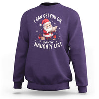Christmas Sweatshirt I Can Get You On The Naughty List Cute Santa - Wonder Print Shop