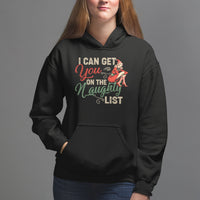 I Can Get You On The Naughty List Santa Lady Vintage Christmas Hoodie - Wonder Print Shop