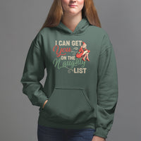 I Can Get You On The Naughty List Santa Lady Vintage Christmas Hoodie - Wonder Print Shop