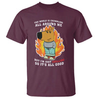 The World Is Crumbling All Around Me But Im Just Chilling So Its All Good T Shirt - Wonder Print Shop
