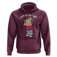 Funny Meme Just a Chill Girl Hoodie