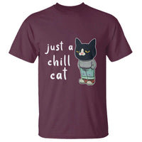 Funny Meme Just A Chill Cat T Shirt - Wonder Print Shop