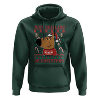 Funny Just Chilling On Christmas Meme Chillin Guy Hoodie