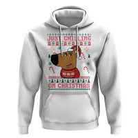 Funny Just Chilling On Christmas Meme Chillin Guy Hoodie