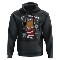 Funny Xmas Meme Just A Chill Santa Hoodie