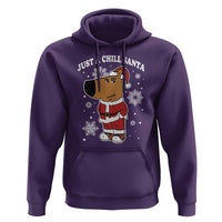 Funny Xmas Meme Just A Chill Santa Hoodie