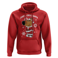 Funny Xmas Meme Just A Chill Santa Hoodie