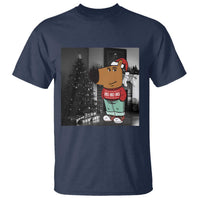 Funny Xmas Meme Chilling Guy Santa T Shirt - Wonder Print Shop