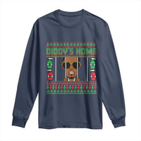 Funny Dirty Christmas Diddy's Home Diddy Party Long Sleeve Shirt