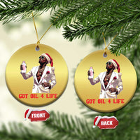 Funny Dirty Hiphop Xmas Christmas Ornament Got Oil 4 Life Diddy Party - Wonder Print Shop