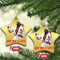 Funny Dirty Hiphop Xmas Christmas Ornament Got Oil 4 Life Diddy Party - Wonder Print Shop
