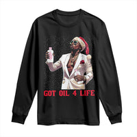 Funny Dirty Hiphop Xmas Long Sleeve Shirt Got Oil 4 Life Diddy Party