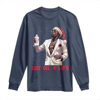 Funny Dirty Hiphop Xmas Long Sleeve Shirt Got Oil 4 Life Diddy Party