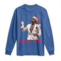 Funny Dirty Hiphop Xmas Long Sleeve Shirt Got Oil 4 Life Diddy Party