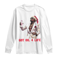 Funny Dirty Hiphop Xmas Long Sleeve Shirt Got Oil 4 Life Diddy Party