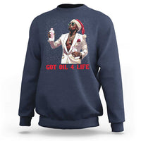 Funny Dirty Hiphop Xmas Sweatshirt Got Oil 4 Life Diddy Party - Wonder Print Shop