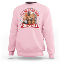 Funny Xmas Diddy Party Sweatshirt I'll Be Home For Christmas - Wonder Print Shop