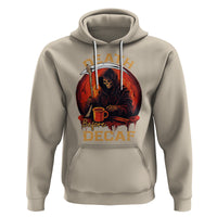 Death Before Decaf Skeleton Caffeine Coffee Drinker Hoodie - Wonder Print Shop