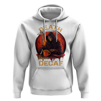 Death Before Decaf Skeleton Caffeine Coffee Drinker Hoodie - Wonder Print Shop