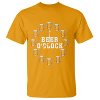 Funny Drinking T Shirt Beer O'Clock Time For Drinker - Wonder Print Shop