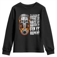Racing Car Youth Sweatshirt Build It Tune It Race It Break It
