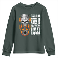 Racing Car Youth Sweatshirt Build It Tune It Race It Break It