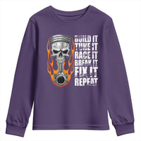 Racing Car Youth Sweatshirt Build It Tune It Race It Break It