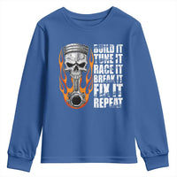 Racing Car Youth Sweatshirt Build It Tune It Race It Break It