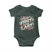 Racing Car Baby Onesie If You Ain't First You're Last