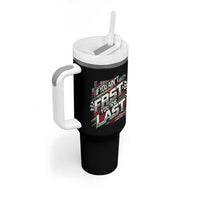 Racing Car Tumbler With Handle If You Ain't First You're Last