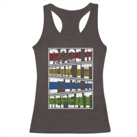 Racing Racerback Tank Top Race It Break It Fix It Repeat Racer