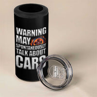 Car Lover 4 in 1 Can Cooler Tumbler Warning May Spontaneously Talk About Cars