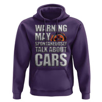 Car Lover Hoodie Warning May Spontaneously Talk About Cars