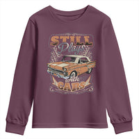 Funny Car Lover Youth Sweatshirt Still Plays With Cars
