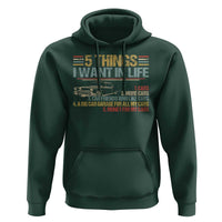 Car Lover Hoodie 5 Things I Want In Life Cars More Cars