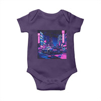 Tokyo Night Drive Baby Onesie Retro Futuristic JDM Street Racing Aesthetic