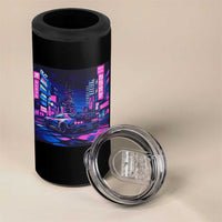 Tokyo Night Drive 4 in 1 Can Cooler Tumbler Retro Futuristic JDM Street Racing Aesthetic