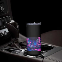 Tokyo Night Drive Skinny Tumbler Retro Futuristic JDM Street Racing Aesthetic