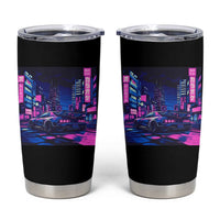 Tokyo Night Drive Tumbler Cup Retro Futuristic JDM Street Racing Aesthetic