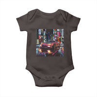 Tokyo Night Racer Baby Onesie JDM Street Racing Neon Aesthetic