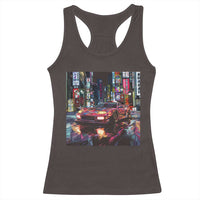 Tokyo Night Racer Racerback Tank Top JDM Street Racing Neon Aesthetic