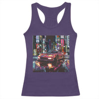 Tokyo Night Racer Racerback Tank Top JDM Street Racing Neon Aesthetic