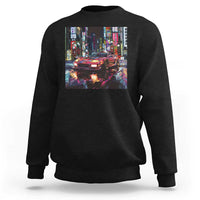 Tokyo Night Racer Sweatshirt JDM Street Racing Neon Aesthetic