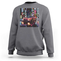 Tokyo Night Racer Sweatshirt JDM Street Racing Neon Aesthetic