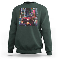 Tokyo Night Racer Sweatshirt JDM Street Racing Neon Aesthetic
