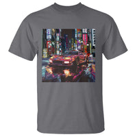 Tokyo Night Racer T Shirt JDM Street Racing Neon Aesthetic