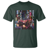 Tokyo Night Racer T Shirt JDM Street Racing Neon Aesthetic